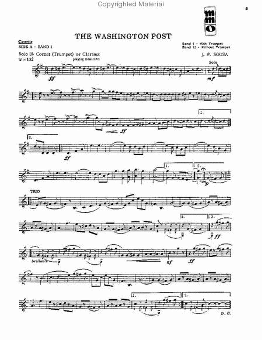 Sousa Marches Plus Beethoven, Berlioz, Strauss Trumpet Solo scores gallery preview page 2