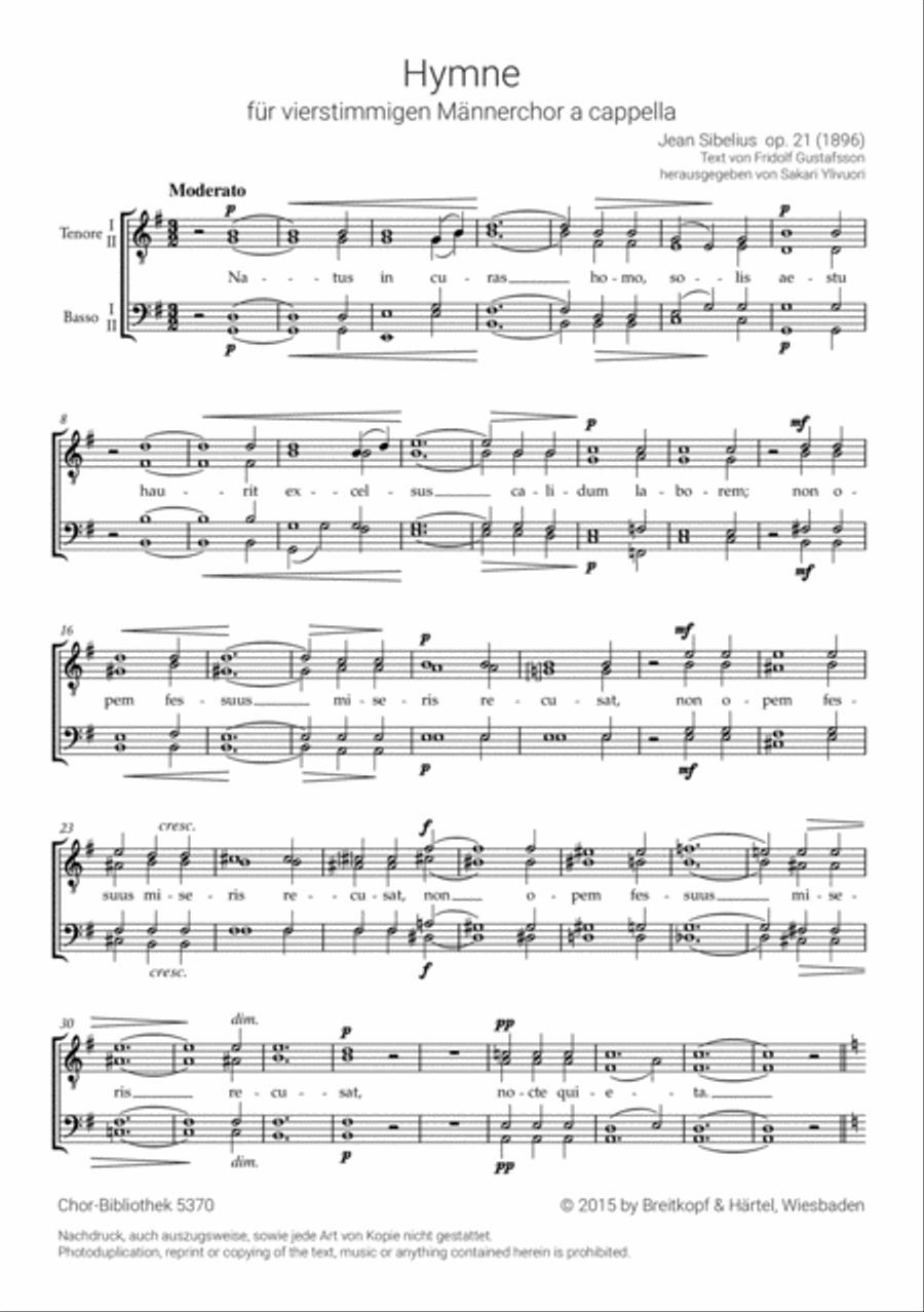 Hymn Op. 21 Choir scores gallery preview page 2