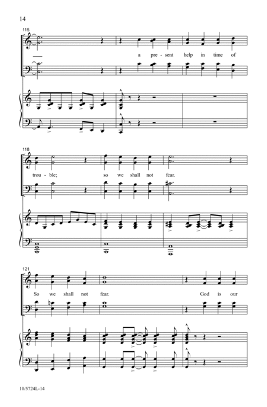 Psalm 46 Psalm 46 4-Part scores gallery preview page 14