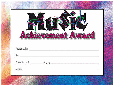 Award Certificates - Music Logo Design