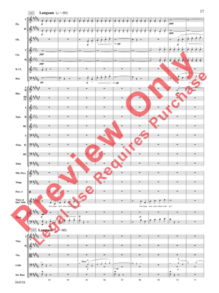 Ging heut Morgen übers Feld Full Orchestra scores gallery preview page 18