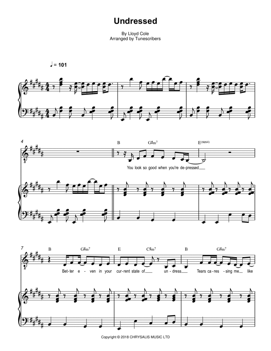 Undressed Voice scores gallery preview page 1