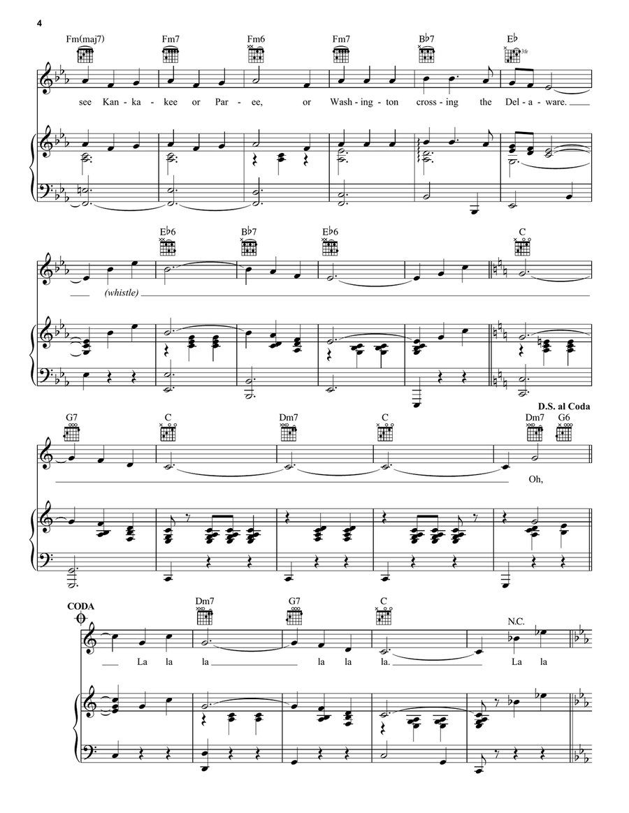 Lydia The Tattooed Lady Piano, Vocal, Guitar scores gallery preview page 4