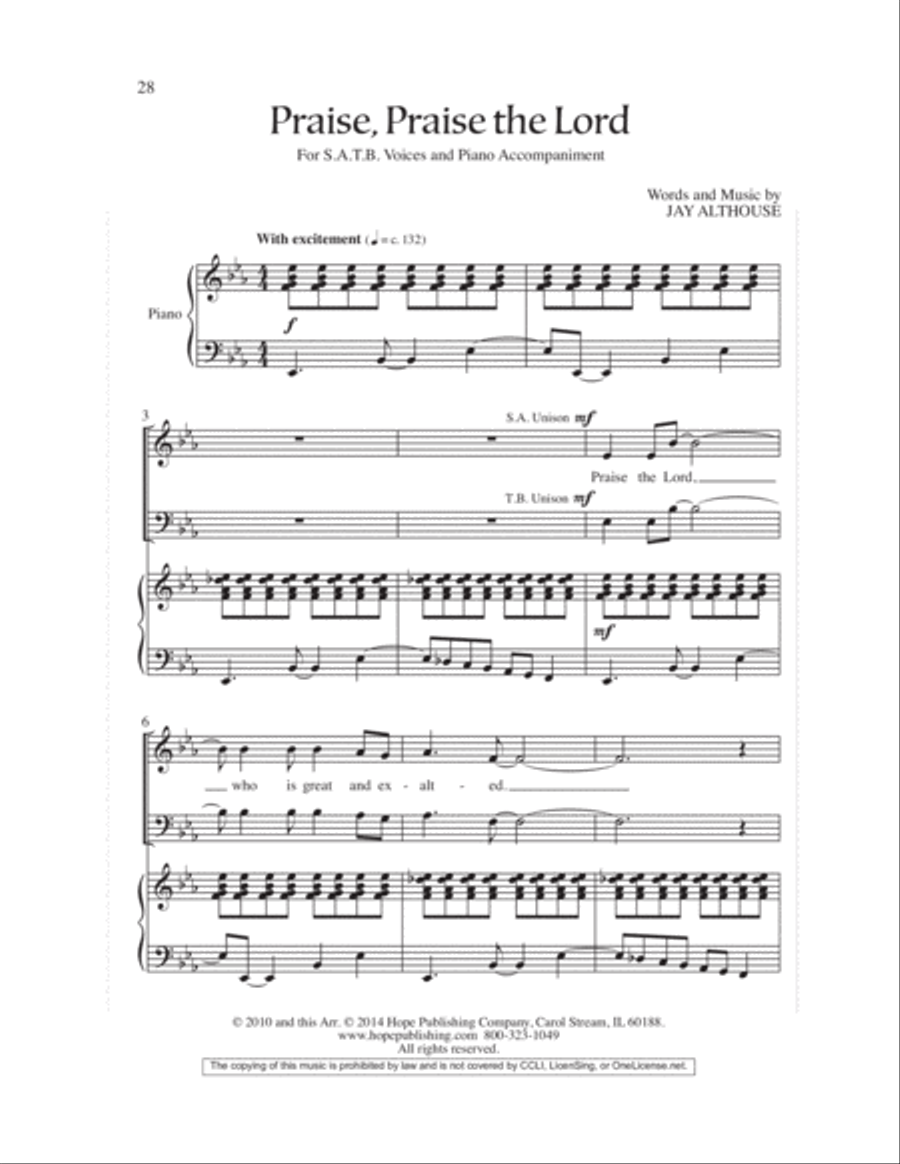 Worship Openers: Introits that Work!, Vol. 2 4-Part scores gallery preview page 30