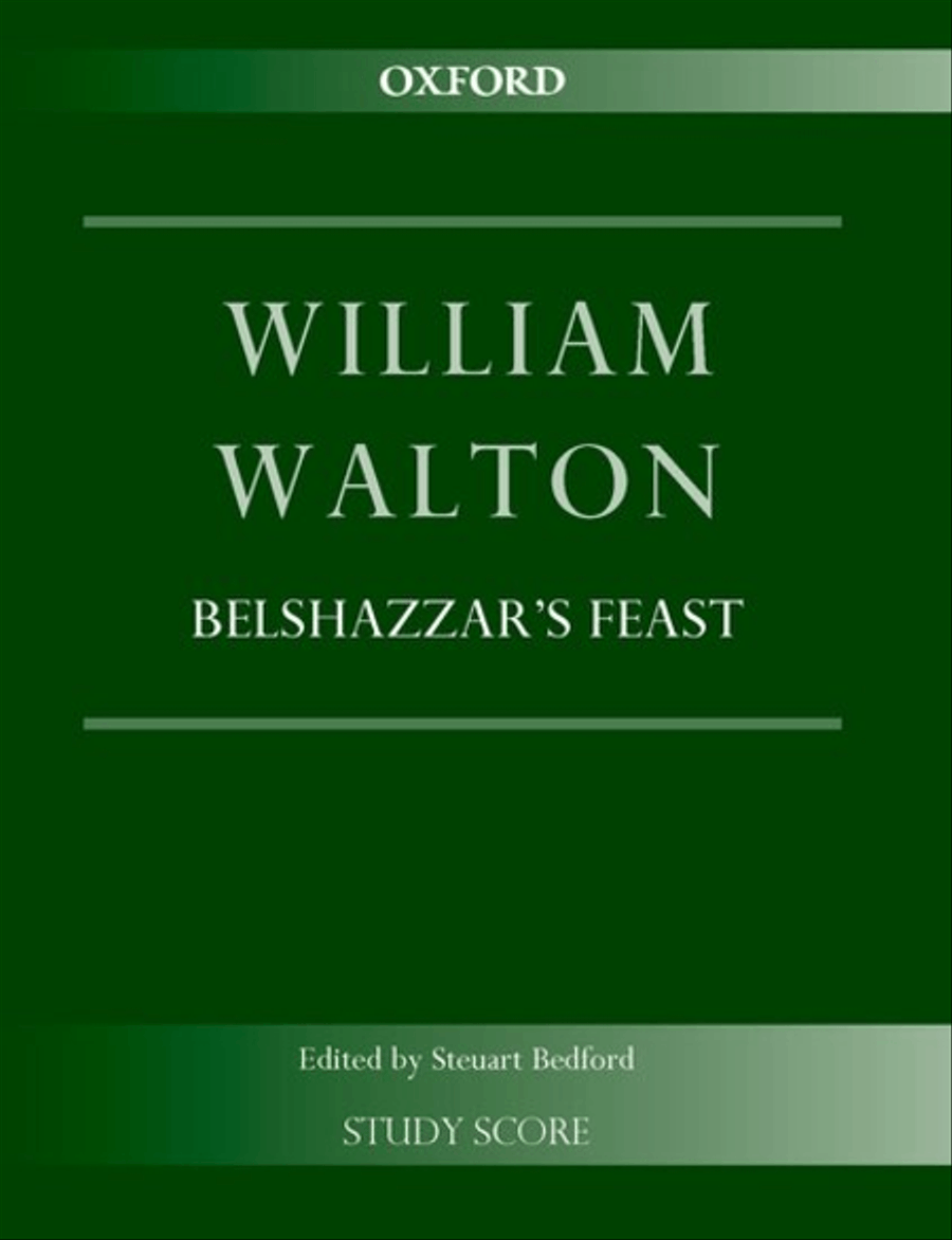 Belshazzar's Feast 4-Part scores gallery preview page 1