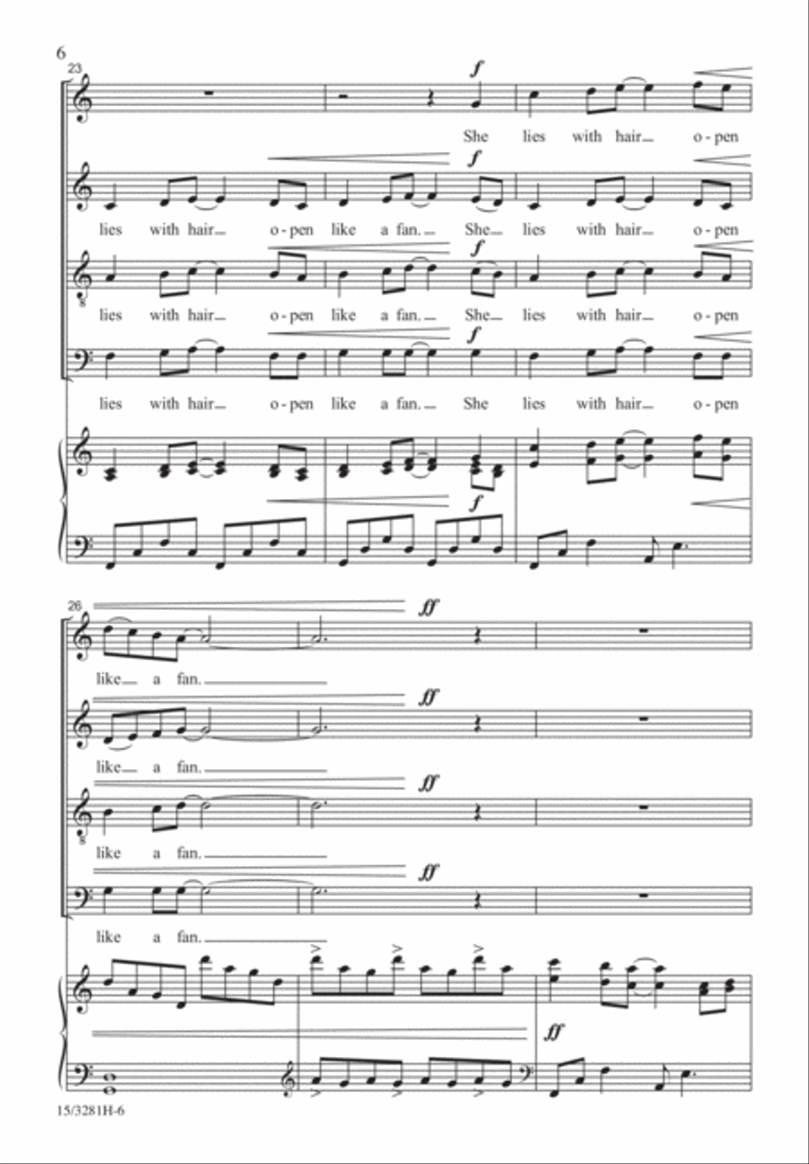 She Sings... 4-Part scores gallery preview page 6