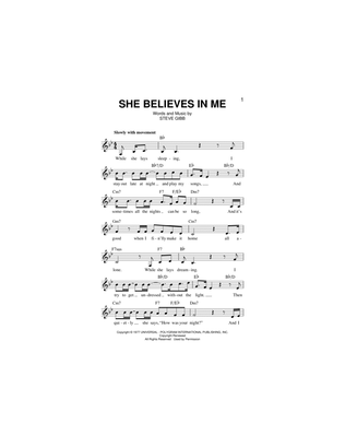 Book cover for She Believes In Me