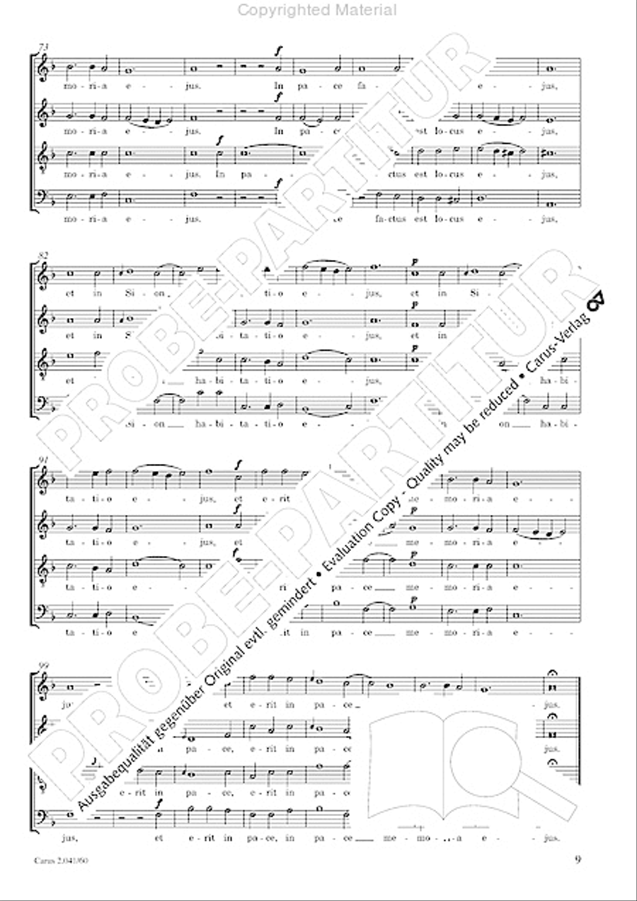 Motets and arias for choirs collected and edited by Johann Adam Hiller, vol. 6 Voice Solo scores gallery preview page 10