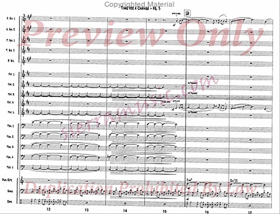 Time For A Change Time For A Change Jazz Ensemble scores gallery preview page 4