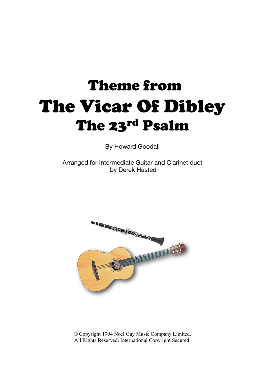 Psalm 23 (theme From The Vicar Of Dibley) B-Flat Clarinet scores gallery preview page 1