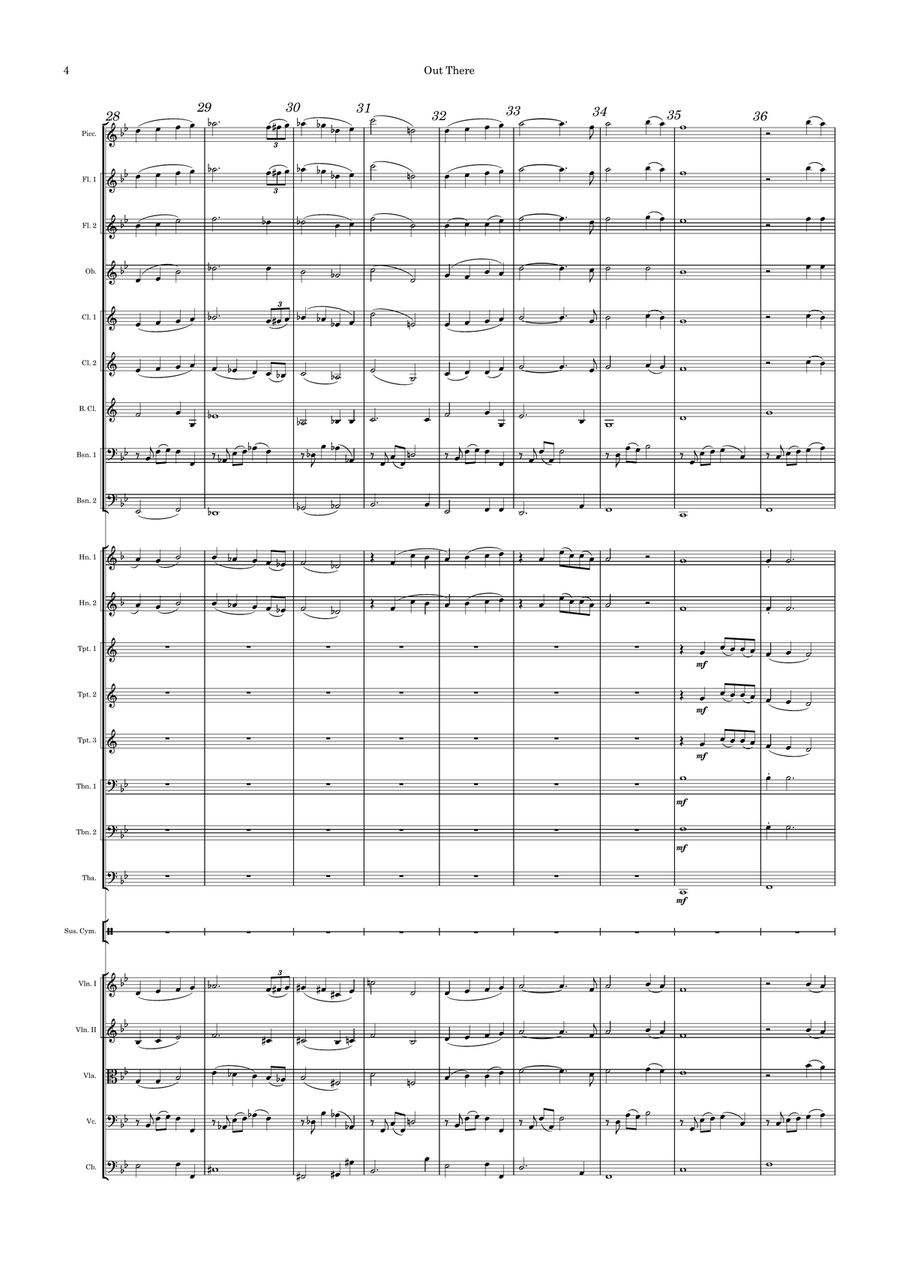 Out There Full Orchestra scores gallery preview page 4