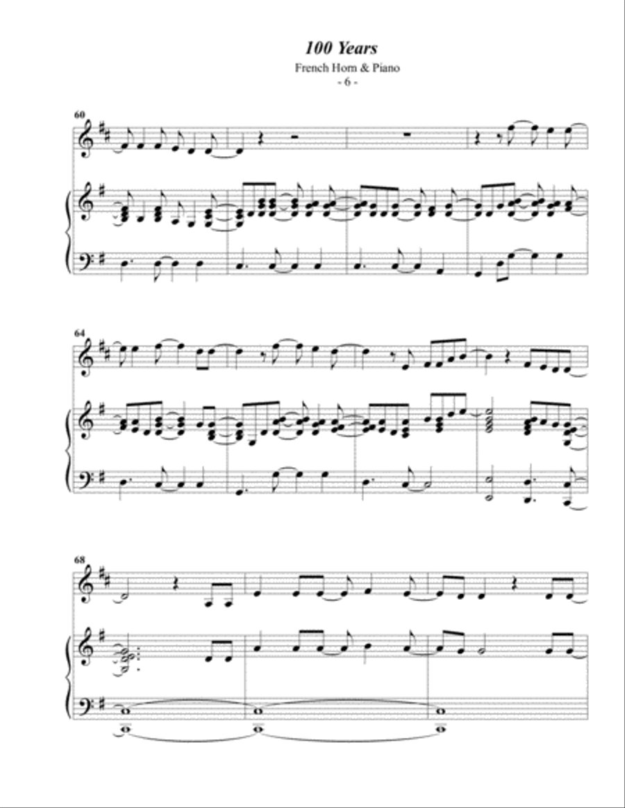 100 Years Piano scores gallery preview page 6