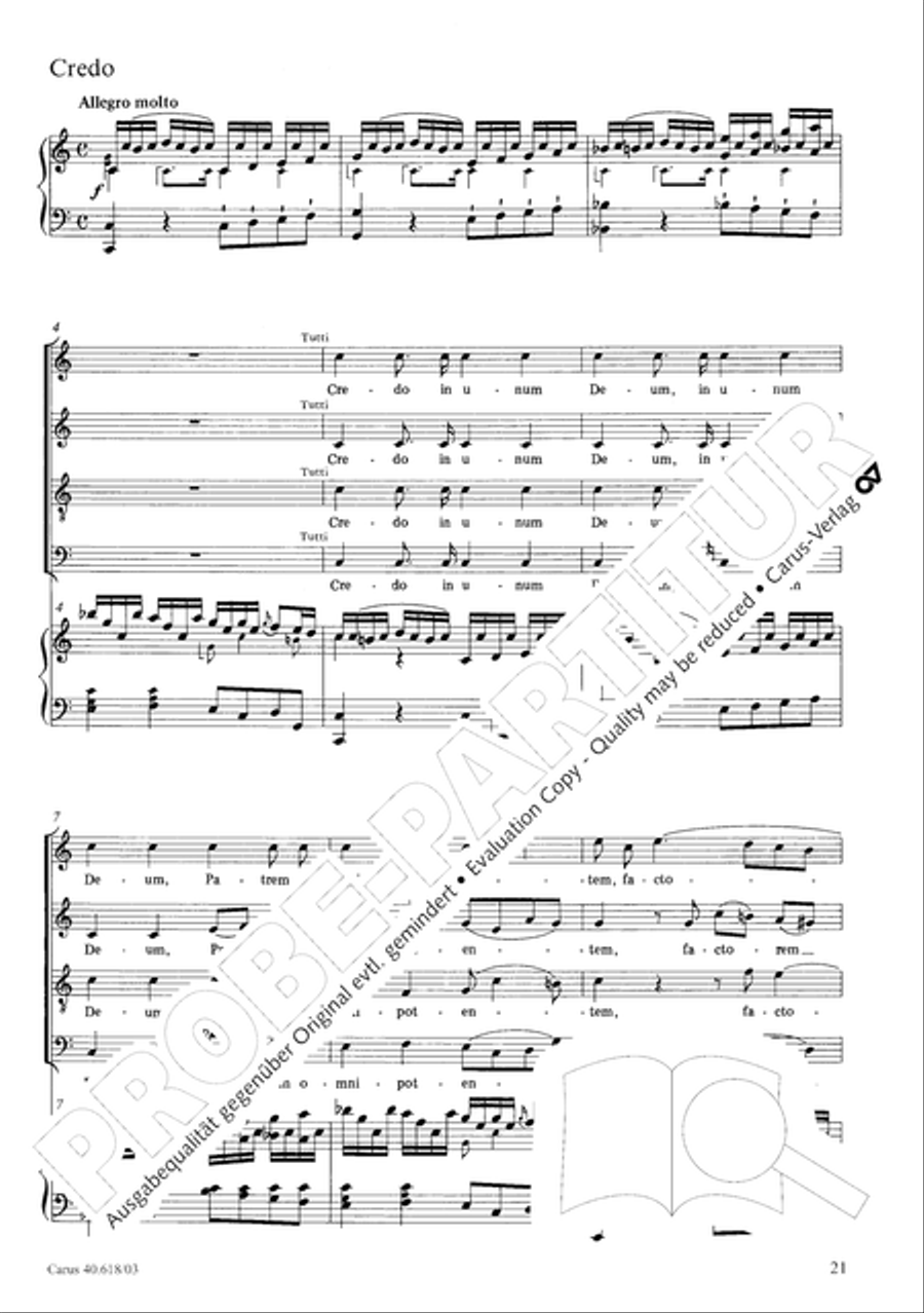 Mass in C (Missa in C) 4-Part scores gallery preview page 22