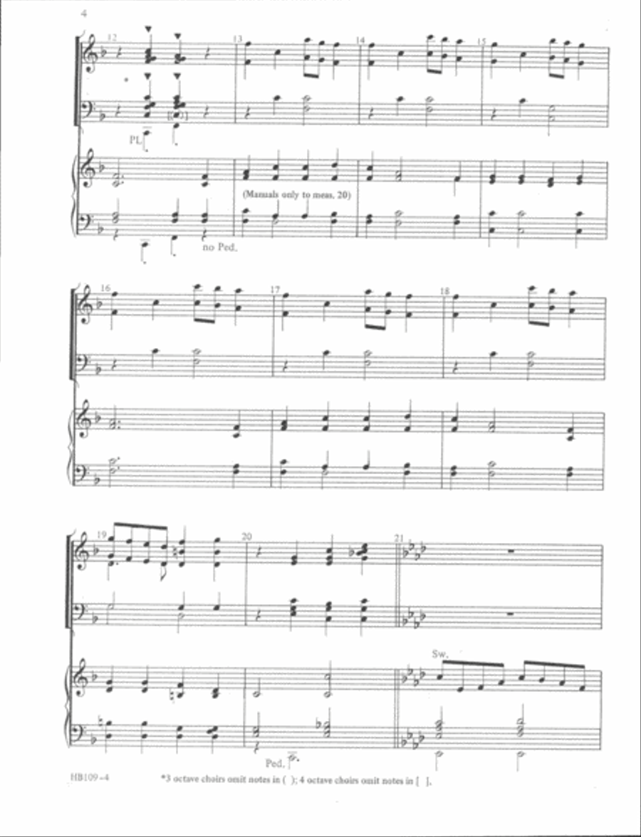 Two for Two by Two for Christmas II - full score Handbell Choir scores gallery preview page 3