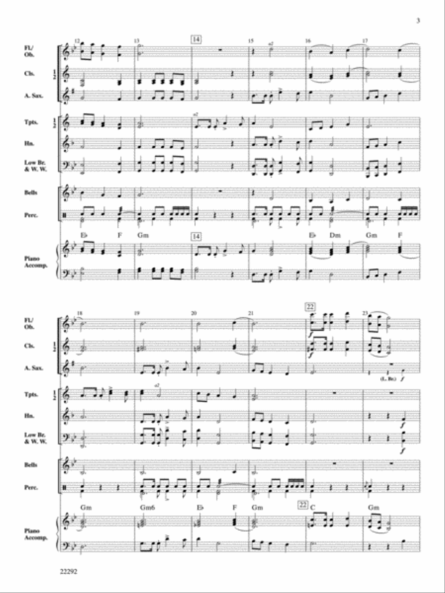 Echoes of Santa Fe Concert Band scores gallery preview page 3