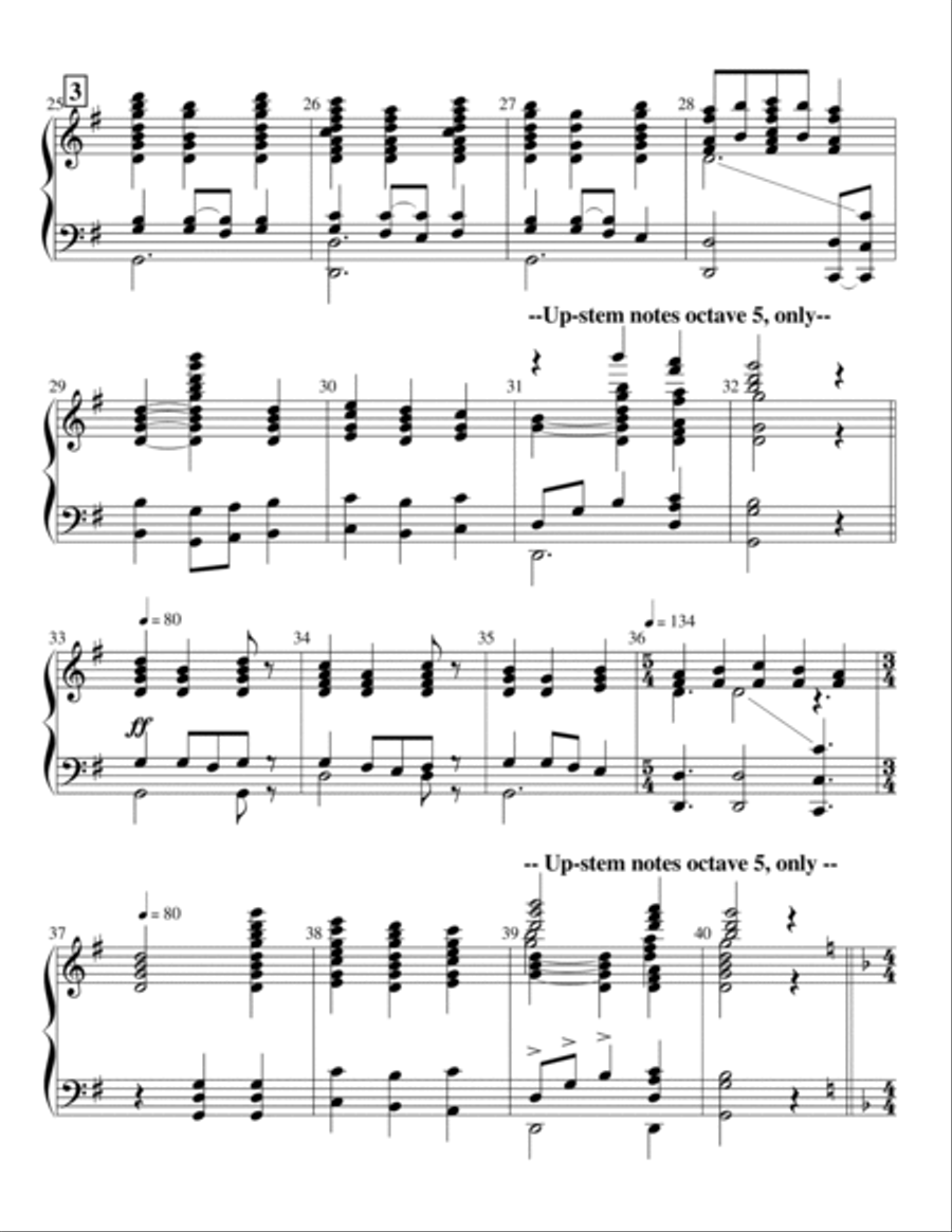 A Jesus Medley Handbell Choir scores gallery preview page 3
