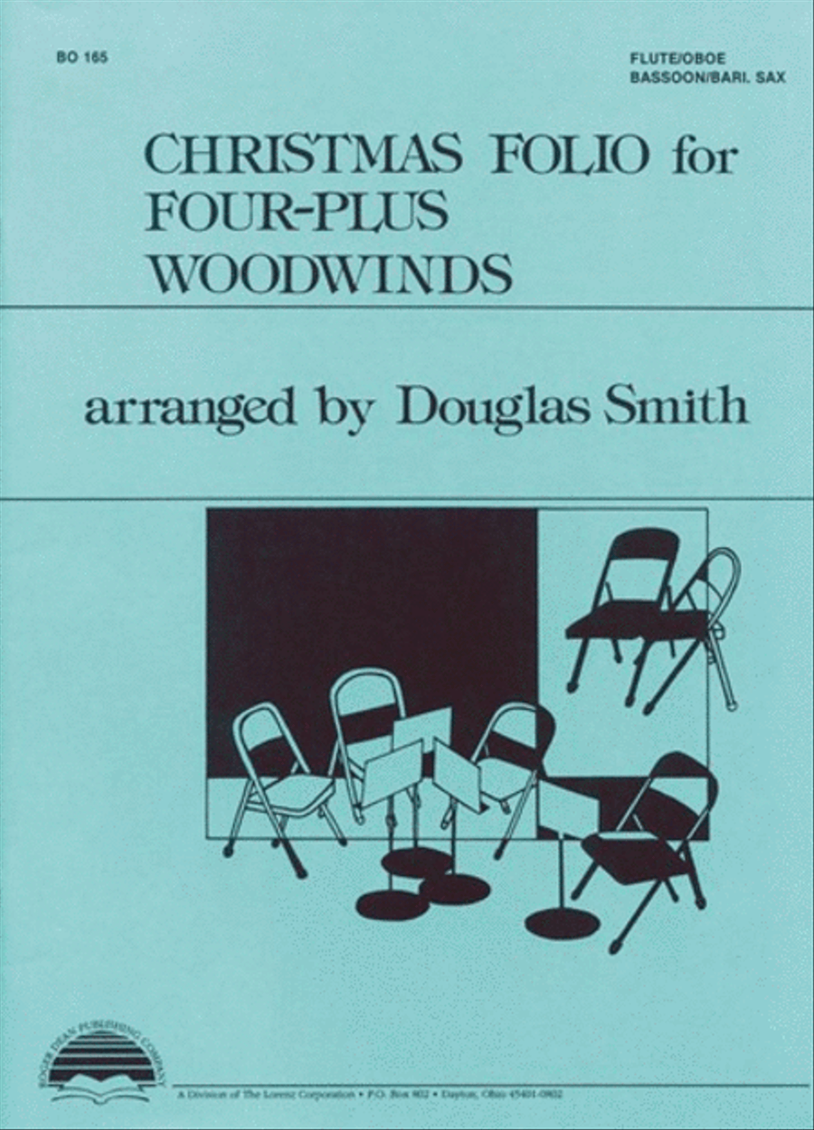 Christmas Folio for Four-Plus Woodwinds - Flute/Oboe Woodwind Ensemble scores gallery preview page 1