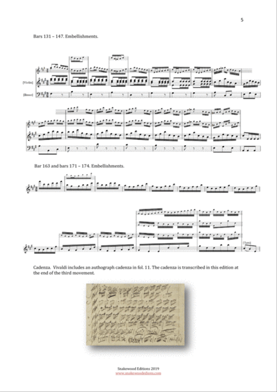 Vivaldi – Violin Concerto in A major 