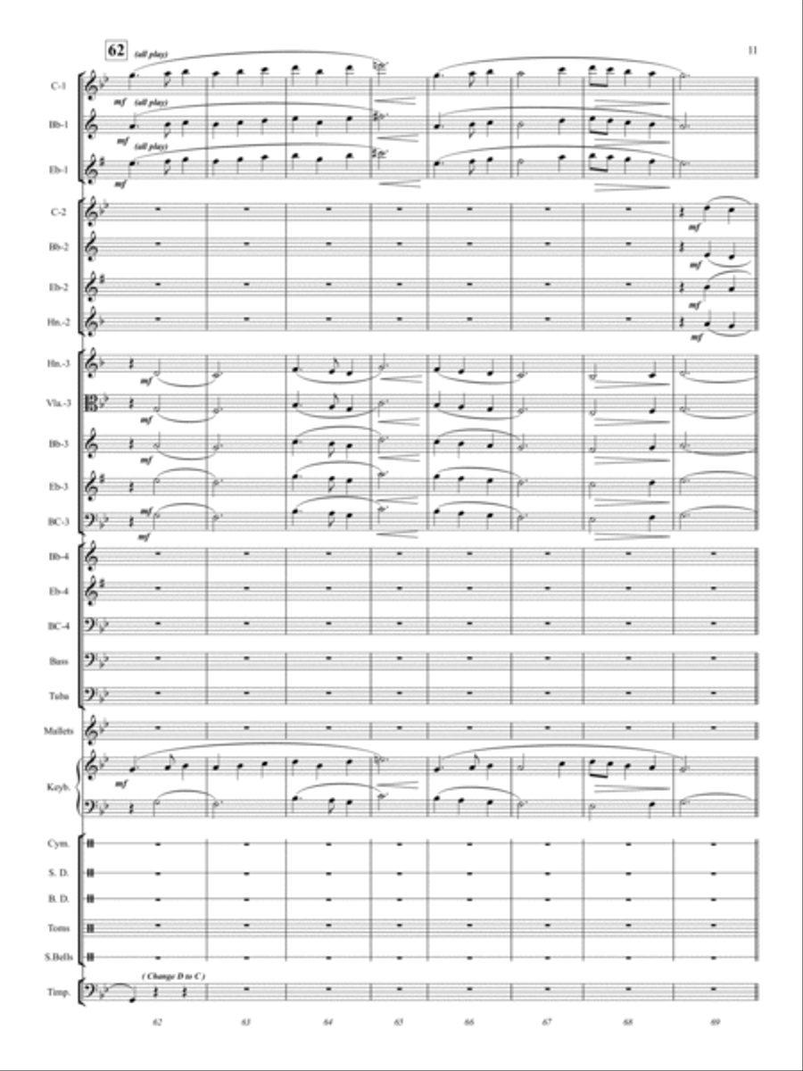 Fire Dance Concert Band scores gallery preview page 12