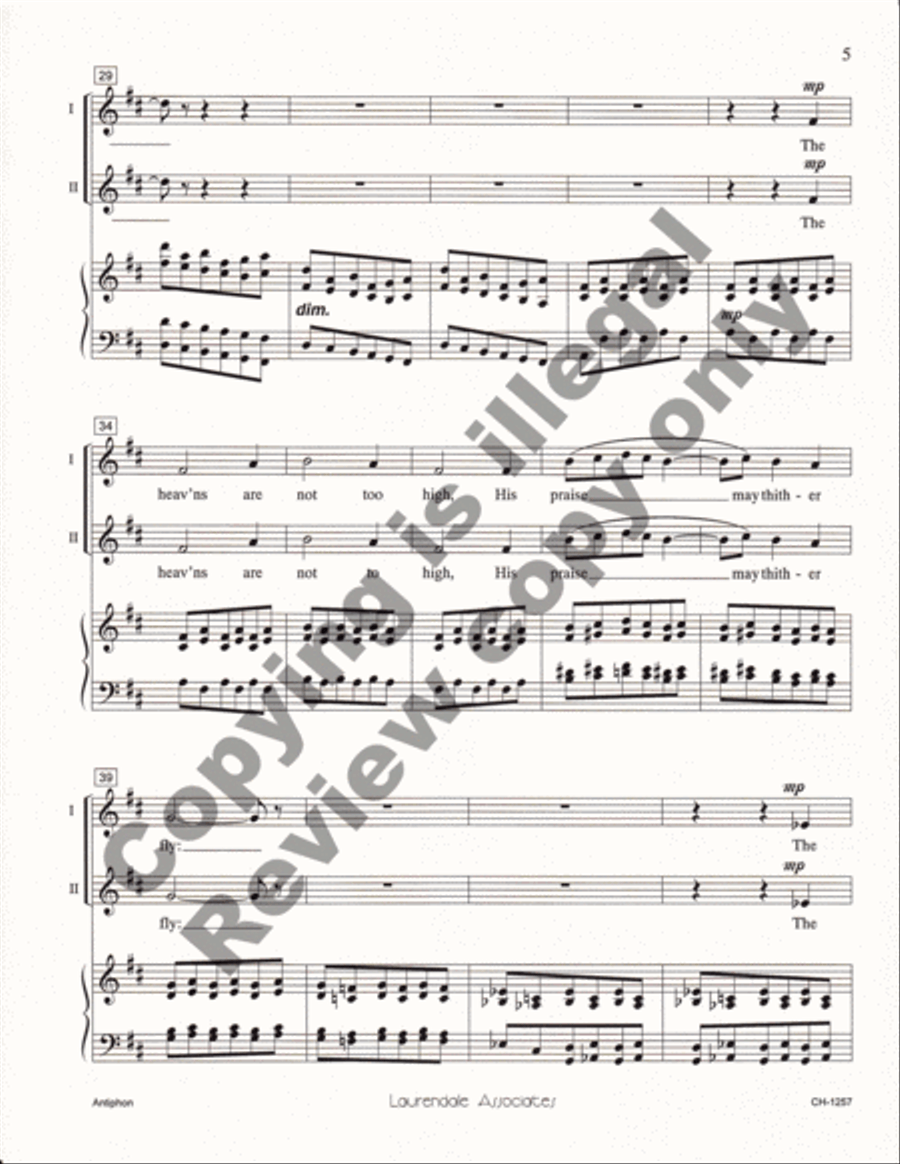 Antiphon 2-Part scores gallery preview page 11