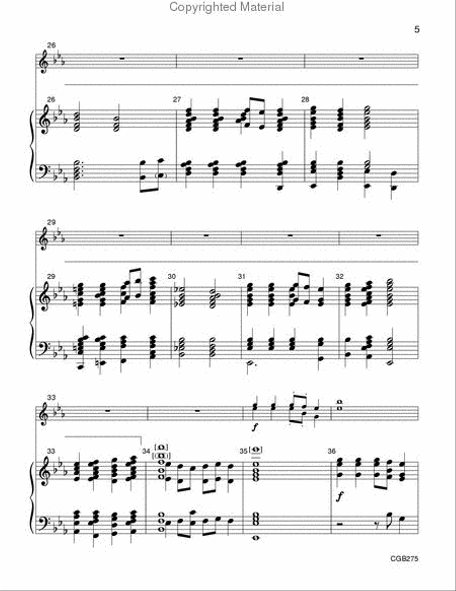 Come, Ye Faithful, Raise the Strain Handbell Choir scores gallery preview page 5