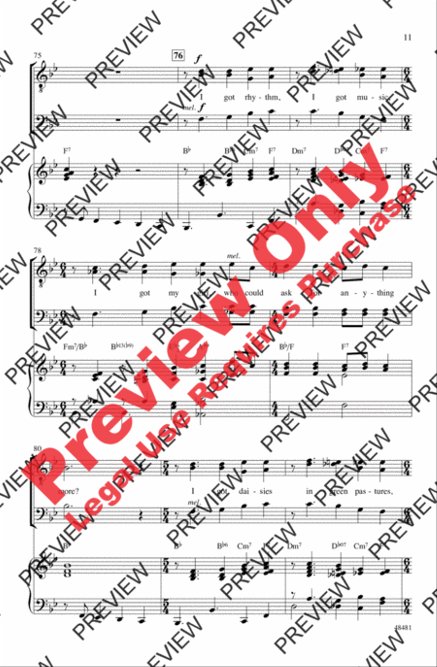 I Got Rhythm I Got Rhythm Men's Choir scores gallery preview page 10