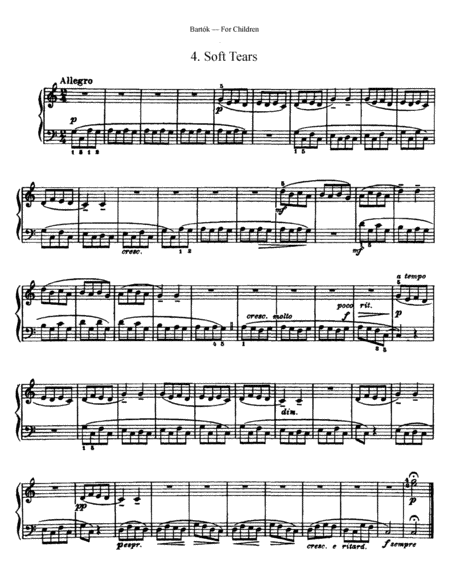 Béla Bartók- For Children, Volume 1( Full Complete Version) image number null