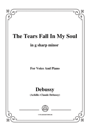 Book cover for Debussy-The Tears fall in my Soul in g sharp minor,for voice and piano