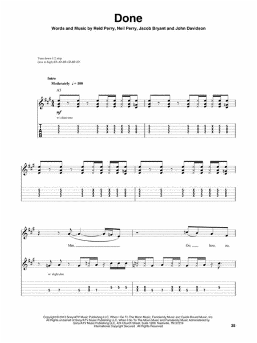 Best Country Hits Electric Guitar scores gallery preview page 5