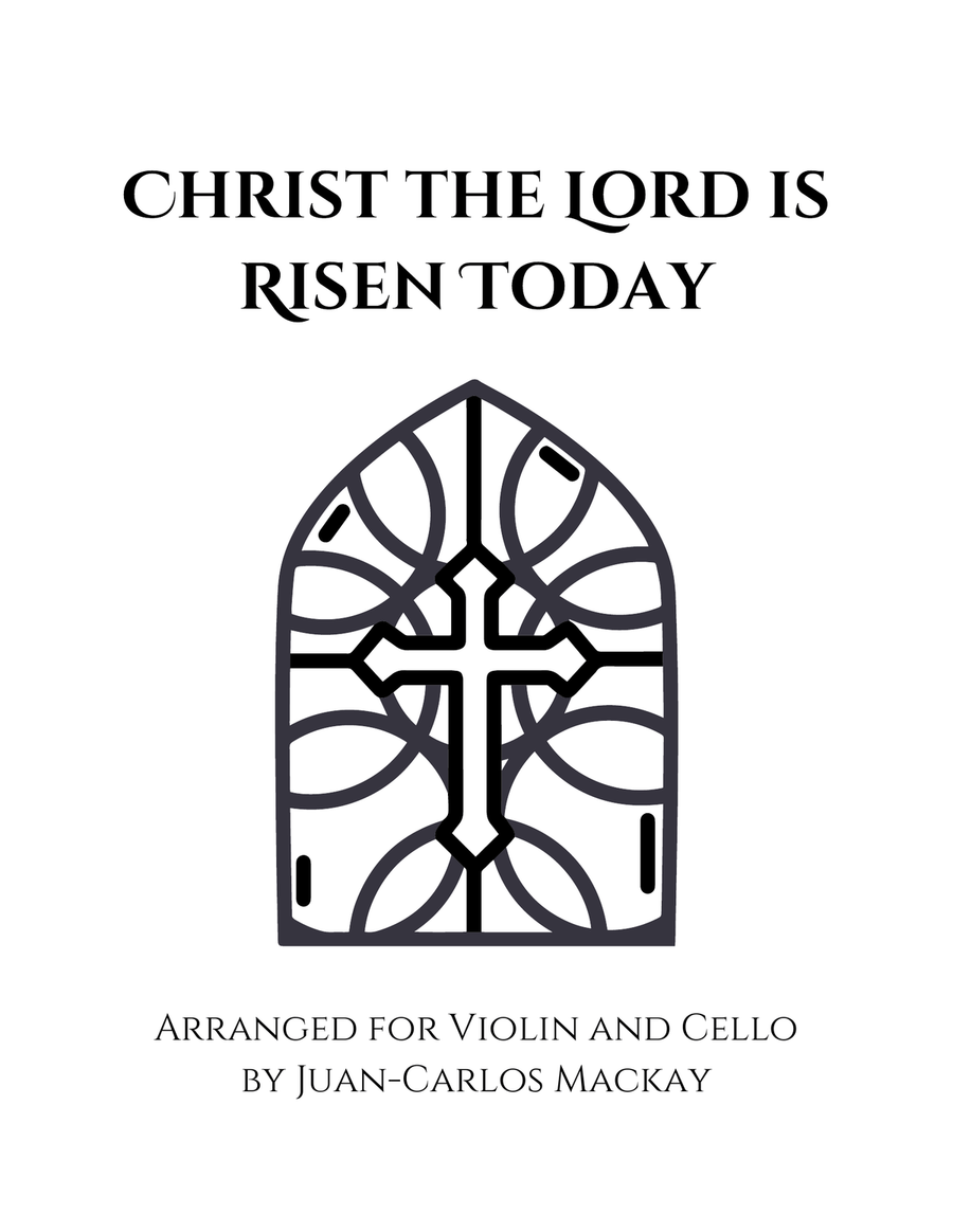 Christ the Lord is Risen Today (Violin and Cello) String Duet scores gallery preview page 1