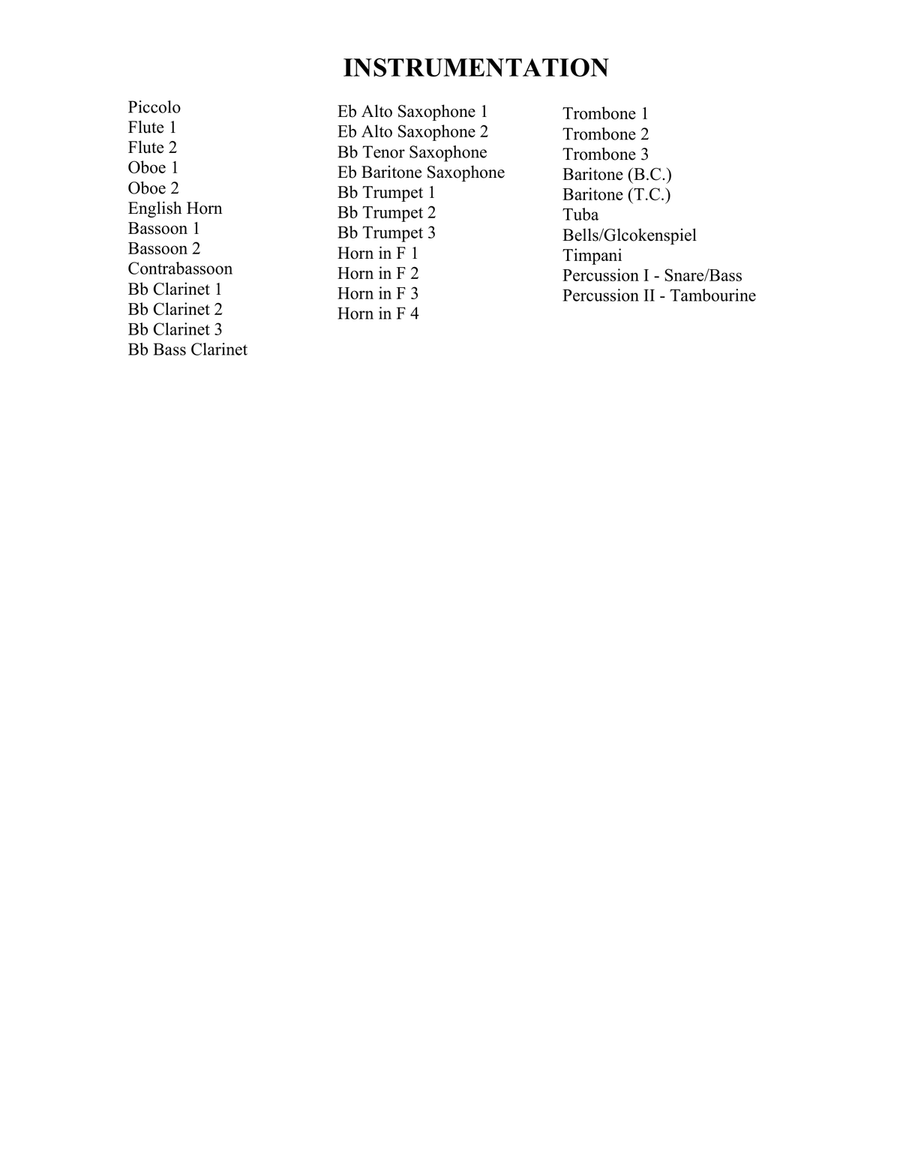 Burgundian Rhapsody Concert Band scores gallery preview page 2