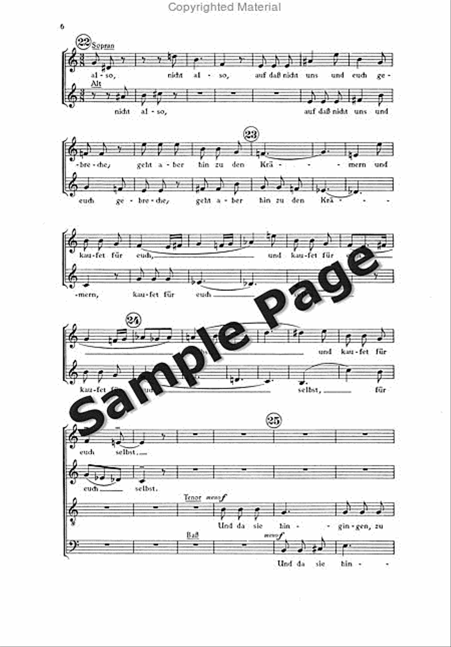 Gleichnis Von Den Torichten 4-Part scores gallery preview page 7