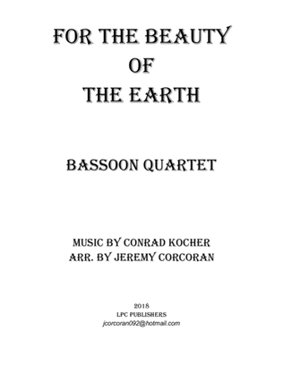 For the Beauty of the Earth for Bassoon Quartet