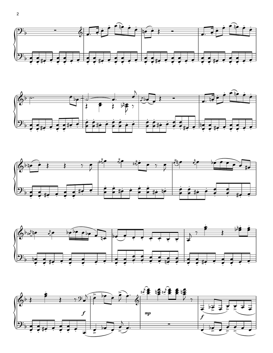 Baby Elephant Walk Piano Solo scores gallery preview page 2