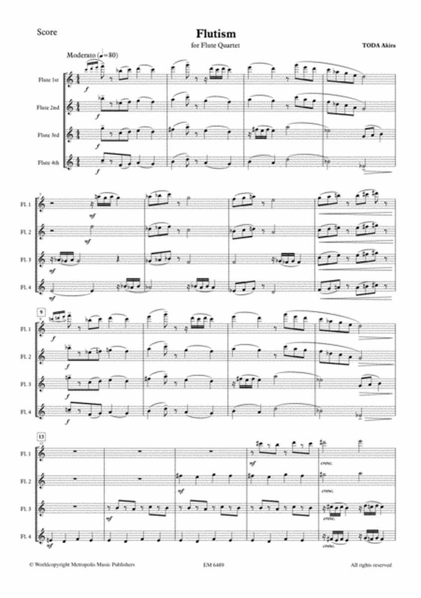 Flutism for Flute Quartet