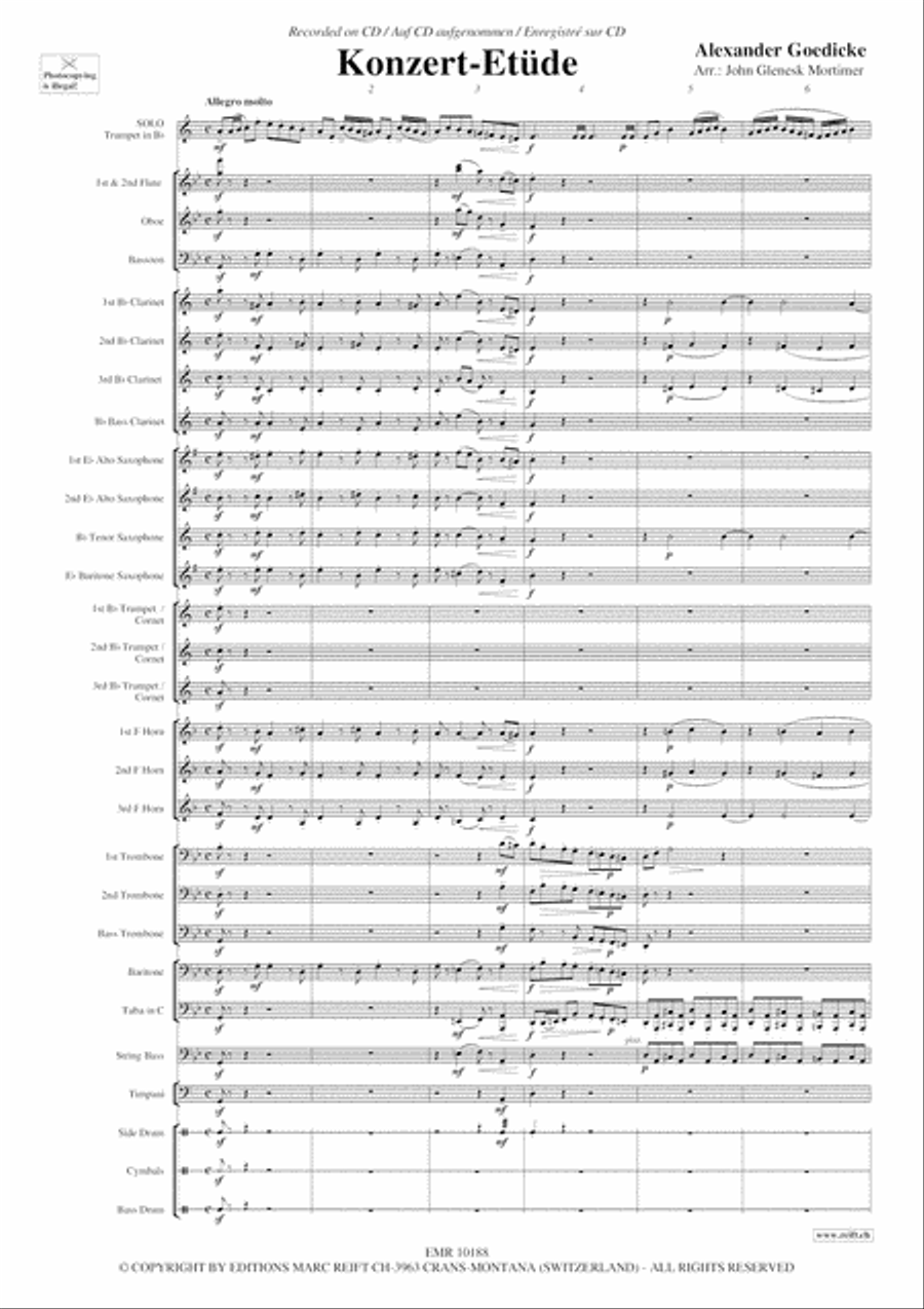 Konzert-Etude Concert Band scores gallery preview page 4