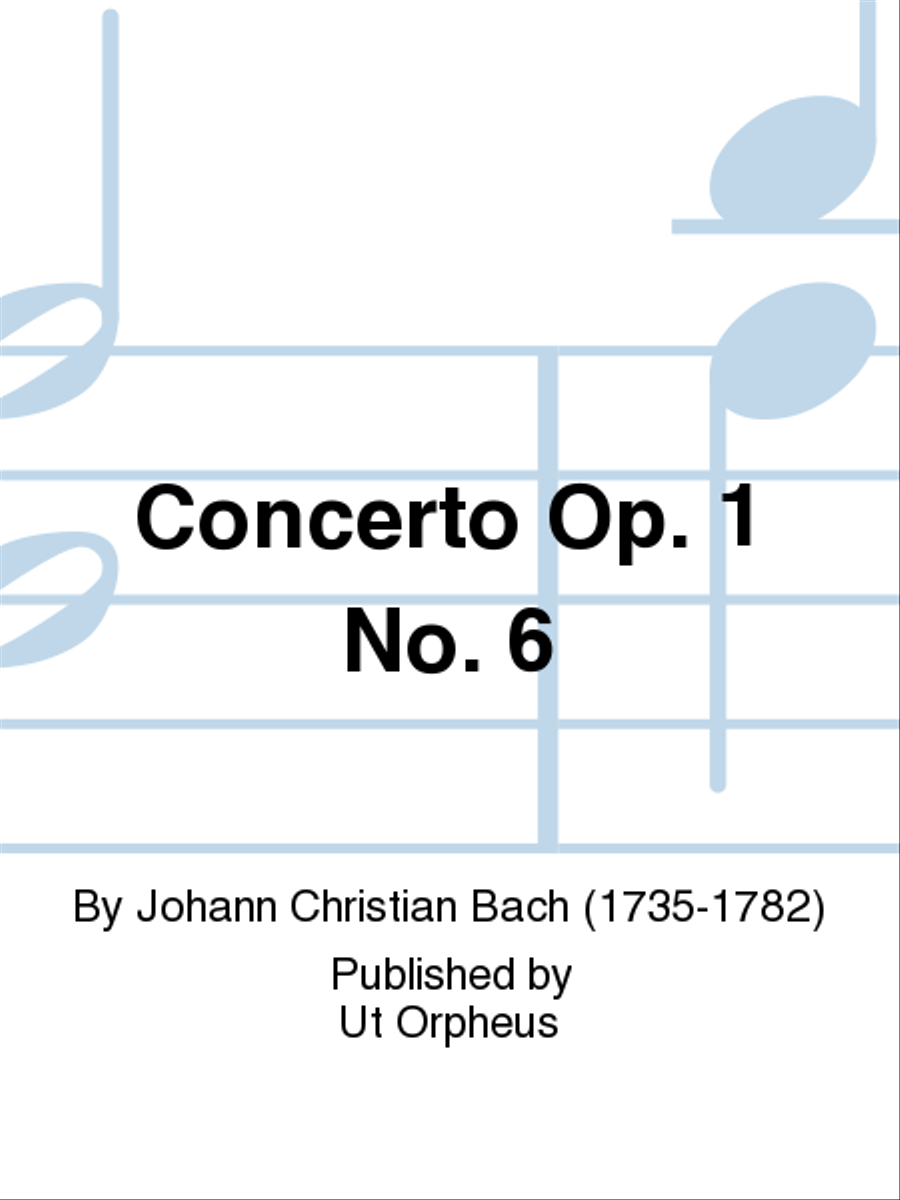 Concerto Op. 1 No. 6 for Harpsichord or Harp, 2 Violins and Violoncello Orchestra scores gallery preview page 1