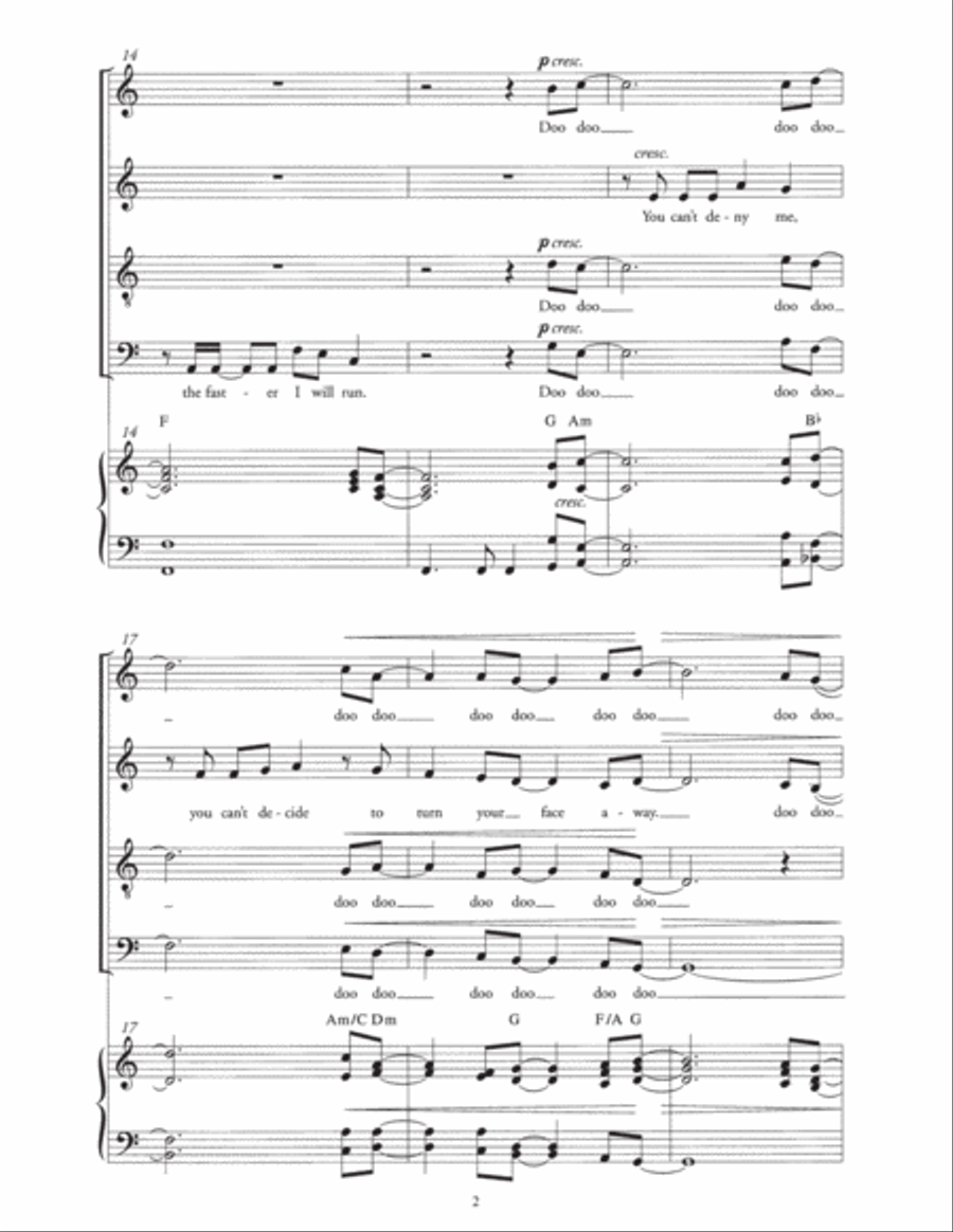 (Something Inside) So Strong (Arr. Berty Rice) Choir scores gallery preview page 2