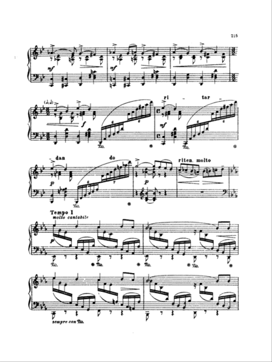 Tchaikovsky: Eighteen Piano Pieces, Op. 72; Aveu Passionne; Valse, Op. 40, No. 9, 1st Version Piano Solo scores gallery preview page 3