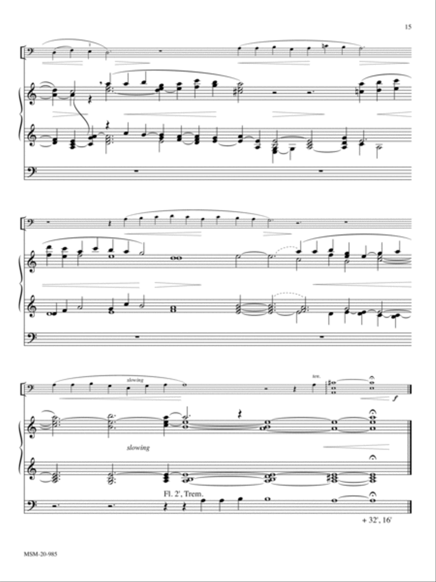 Five Preludes for Cello and Organ Organ Accompaniment scores gallery preview page 8