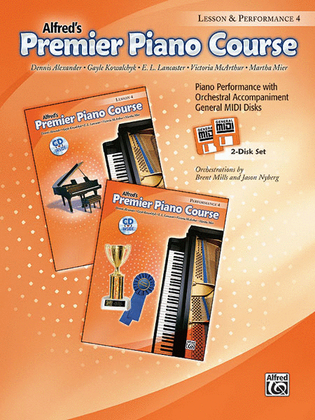 Book cover for Premier Piano Course, GM Disk 4 for Lesson and Performance