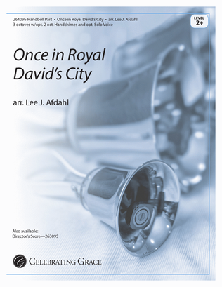 Once in Royal David's City Handbell Part (Print)
