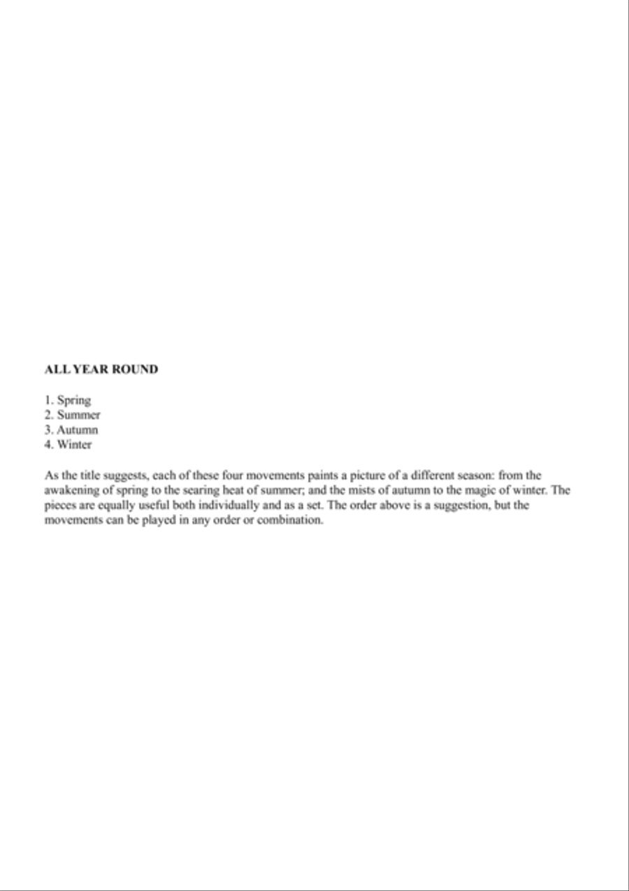All Year Round Flute Solo scores gallery preview page 2