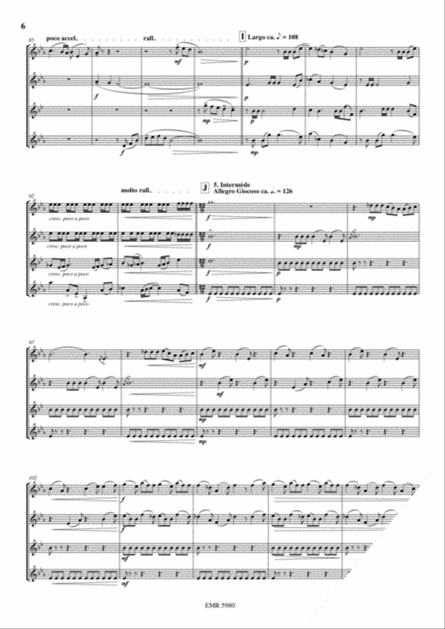 La Ville d'Ys Brass Ensemble scores gallery preview page 6