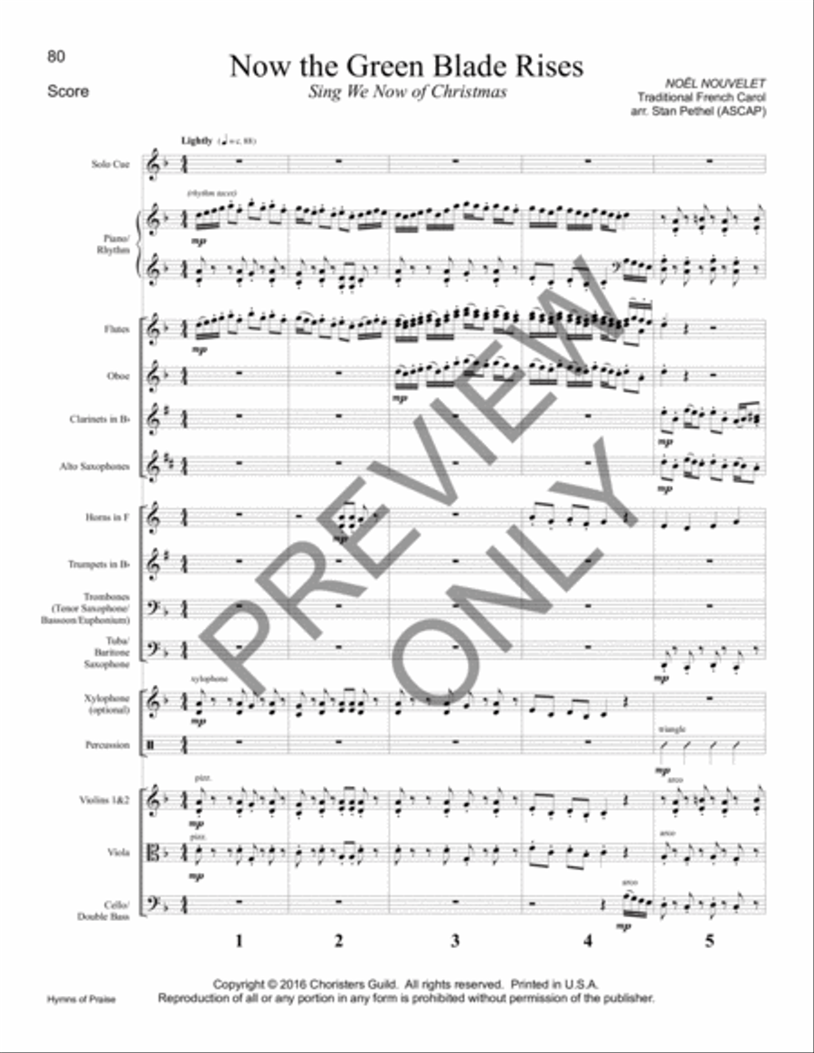 Hymns of Praise Full Score Piano Accompaniment scores gallery preview page 2