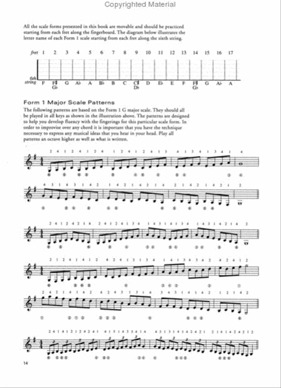Patterns, Scales & Modes for Jazz Guitar Electric Guitar scores gallery preview page 2