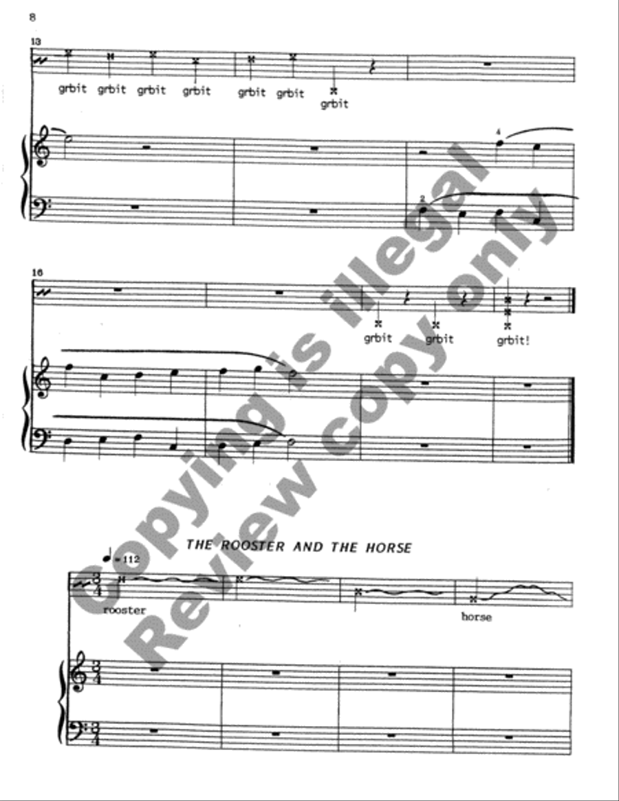 Down on the Farm Easy Piano scores gallery preview page 8