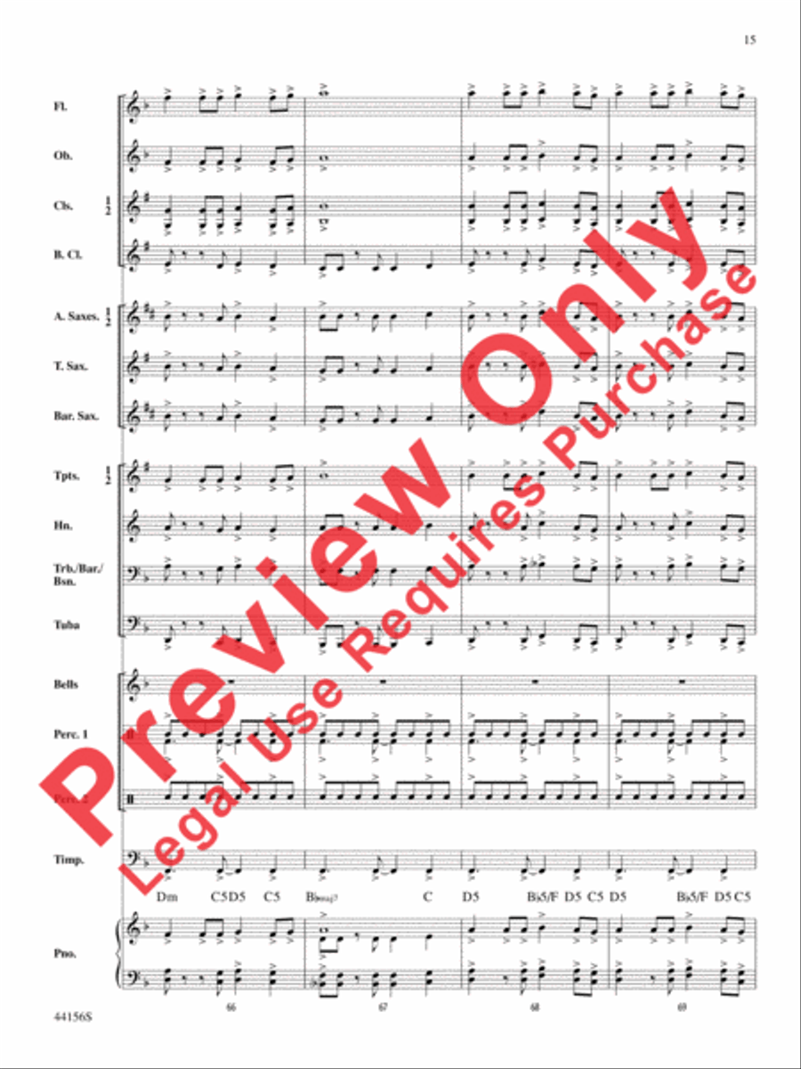 Holiday Celebrations Concert Band scores gallery preview page 15