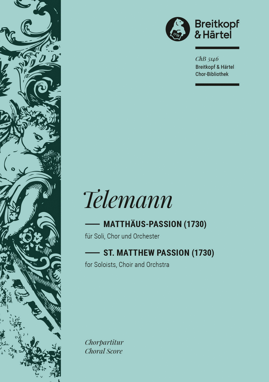 St. Matthew Passion St. Matthew Passion 4-Part scores gallery preview page 1