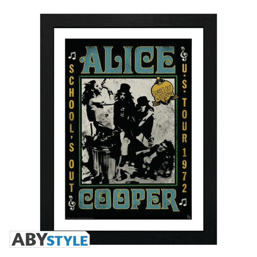 Alice Cooper – School's Out Tour Framed Print School and Community scores gallery preview page 1